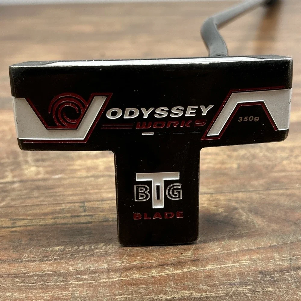 Right Handed Odyssey Works Big T Blade Putter Steel Golf Club 350g